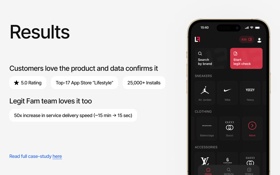 Service for authentication of branded products.