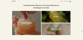 Ecommerce site for beauty products