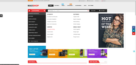 Busy ecommerce website to sell gadgets.