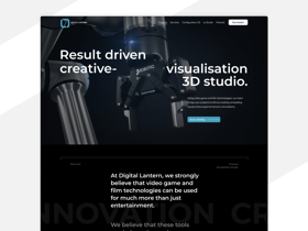 Web page designed for Digital Lantern