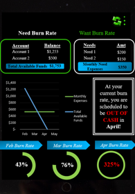 App proof of concept done in MS Excel for a startup client