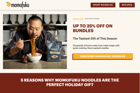 Momofuku needed to build a better landing page to drive up conversion rates! We were the answers to their problem. 