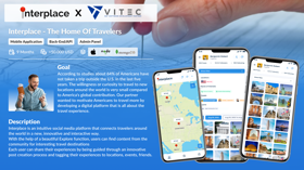 A customized travel and social media App solution for the up-and-coming start-up Interplace in the USA.
Design, 1 iOS App & Back-End