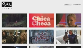 Website for film production Silk films.