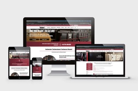 Website design for industrial machinery Flextim in Timisoara.