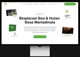 Build landing page for a tourist attraction, including feature booking