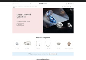 Popular Categories Diamonds Bracelets Earnings Gift Necklaces Rings Super discount for your first purchase FIRST50LESS Featured Products