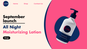 Our latest creation: a sleek website for All Night Moisturizing Lotion. Discover the ultimate hydration solution!