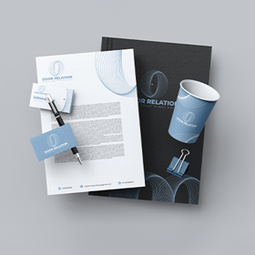 The collaboration resulted in a visually striking logo that symbolized Door Relation's dedication to quality and customer-centric approach. Graphco's 