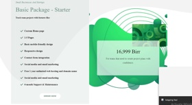 Small Businesses And Startups
Basic Package - Starter