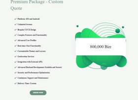Premium Package - Custom Quote