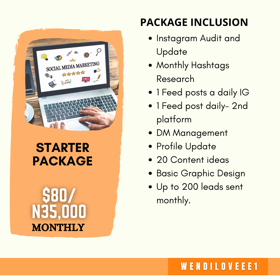 Social media stater package