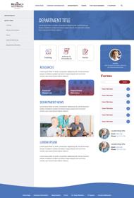 Regency Health Services intranet: department info, resources, forms, and contact details.