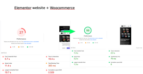 Music eshop boosted to 90+ speed. Before <> after