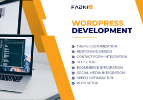 Banner indicating the WordPress Development Service that we are offering.