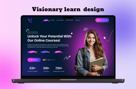Visionary Learn Website on WordPress