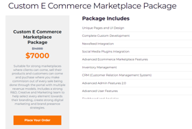 Suitable for strong marketplaces where clients can come, sell their products and customers can come and puchase where you make commision.