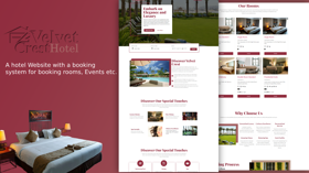 Designed and developed a comprehensive website with an integrated booking system. 