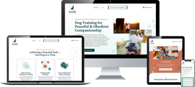 Rebrand & responsive web design | Dog trainer