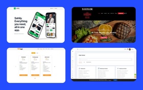 Previous web development work.