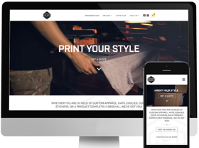 Website Design for a Printing Company. Who wants to sell service and merchandise through website.