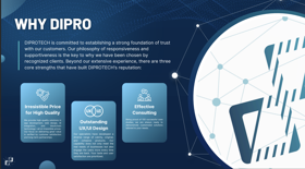 DIPROTECH also has a rich experience background in the field of developing Web system, Mobile App, and AI.

