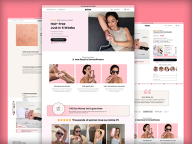 Shinie - Skincare brand website