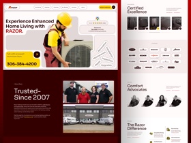 Custom HVAC Web Design Solution For Razor Heating and A/C
