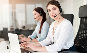 Image of Female customer service representative in  Agency 