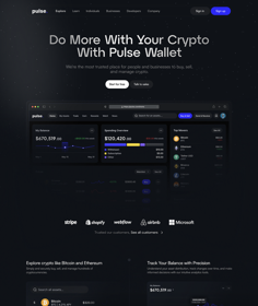 Crypto wallet interface designed for secure asset management, with a focus on user-friendly features, analytics, and real-time tracking.