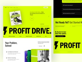 Bold and vibrant landing page design in Figma with a strong call to action, clear messaging, and engaging visuals focused on conversion.