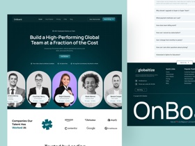 Professional website design in Figma featuring a global team-building platform with clean visuals and a modern, engaging layout.