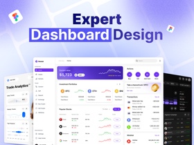 Expert dashboard design in Figma with modern, interactive features and a clean, data-driven interface for easy user navigation and insights