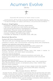 Acumen Evolve: HR Pro