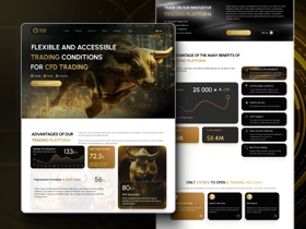 Multi-Page Crypto Trading Software Website | HTML/CSS, API Integration, User Login & Registration