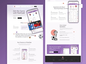 Landing Page for Sports App | HTML/CSS | Multilingual & Fast Performance