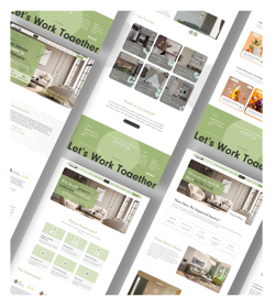 A Renovation services website with 10+ Screens