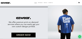 🟡 Growth –A website "EZwear", A fashion icon brand.