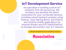 We architect and develop the entire ecosystem for your connected devices, including robust backend systems using Node.js, Java (Spring Boot)