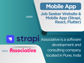 Job Seeker Website & Mobile App (Strapi, React, Flutter)