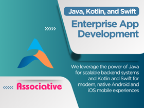We leverage the power of Java for scalable backend systems and Kotlin and Swift for modern, native Android and iOS mobile experiences.