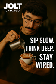 Socially Intrigued launched Jolt’s new Chicago espresso bar with clean, modern social media and content focused on simplicity, community, and strong c