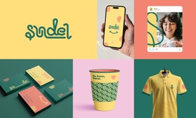 Modern visual identity for Sundel, a fresh eatery, blending health, community, and contemporary design for working professionals.