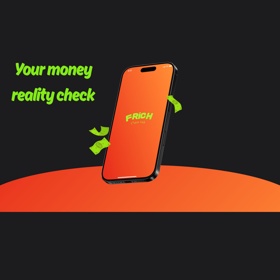 Frich is a Gen Z social finance app that lets users anonymously compare spending habits, join challenges, and get tips making money management fun.