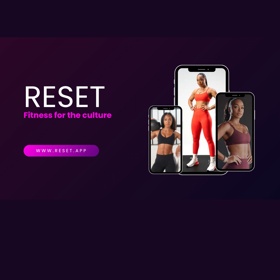 Reset is a women-focused fitness app offering custom workouts, nutrition tips, education, and community support syncs with Apple Health & Google Fit.