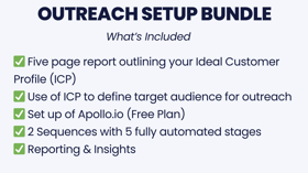See what is included in the Large Tier Outreach Setup Bundle