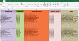 Efficient lead collection and accurate data entry with organized spreadsheets and CRM database management for businesses.