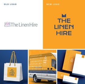 The Linen Hire branding