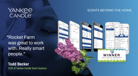 Rocket Farm helped Yankee Candle launch a new division selling IoT connected scent diffusers into retail and hotel markets. iOS / Android / IoT cloud