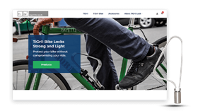 Shopify store for a manufacturer of bike locks